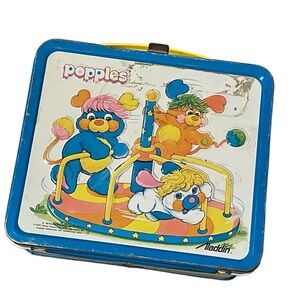 Vintage Aladdin‎ Popples 1986, Metal Lunch Box, GUC
